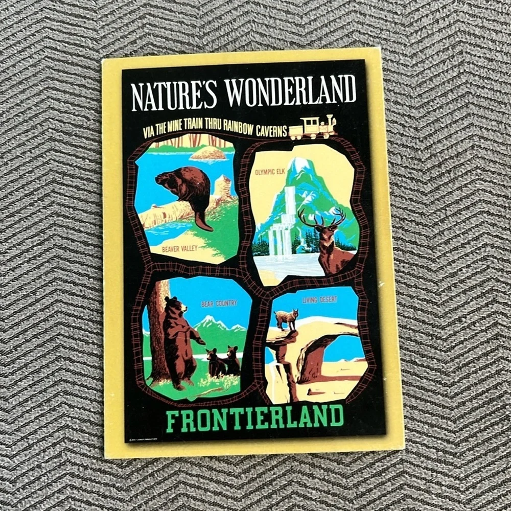 Disneyland 50th anniversary Nature’s Wonderland Frontierland trading card